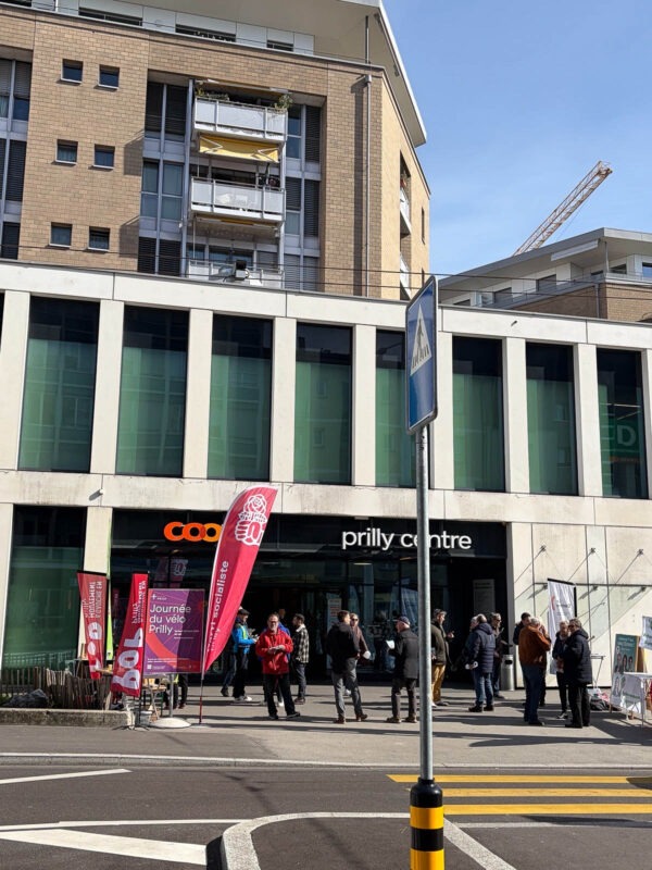 Stand du 28 mars 2026 à Prilly-Centre. Dernière ligne droite !