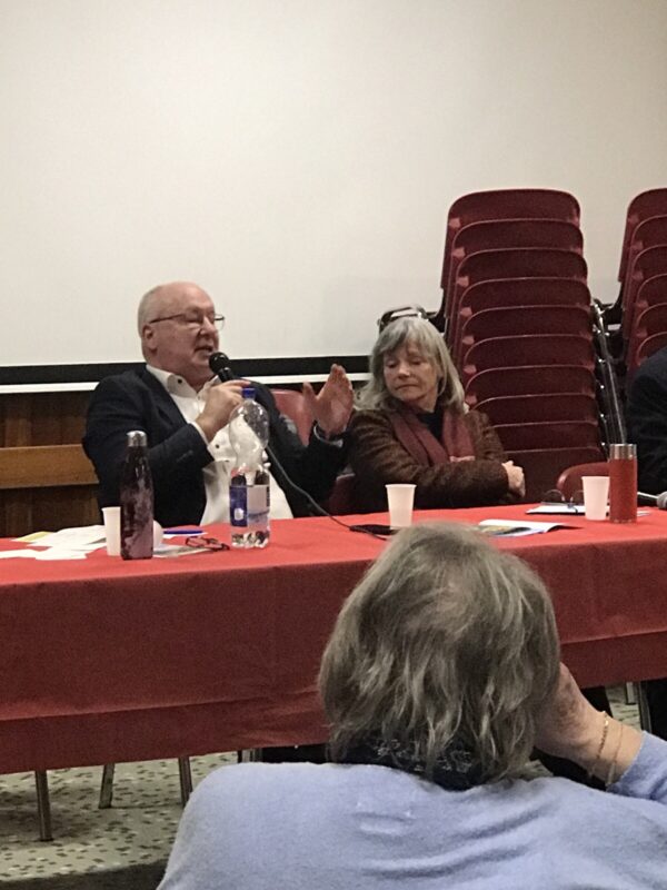 Conférence-débat du 10 février 2026 avec Pierre-Yves Maillard et Roger Nordmann à la Grande-Salle de Prilly.